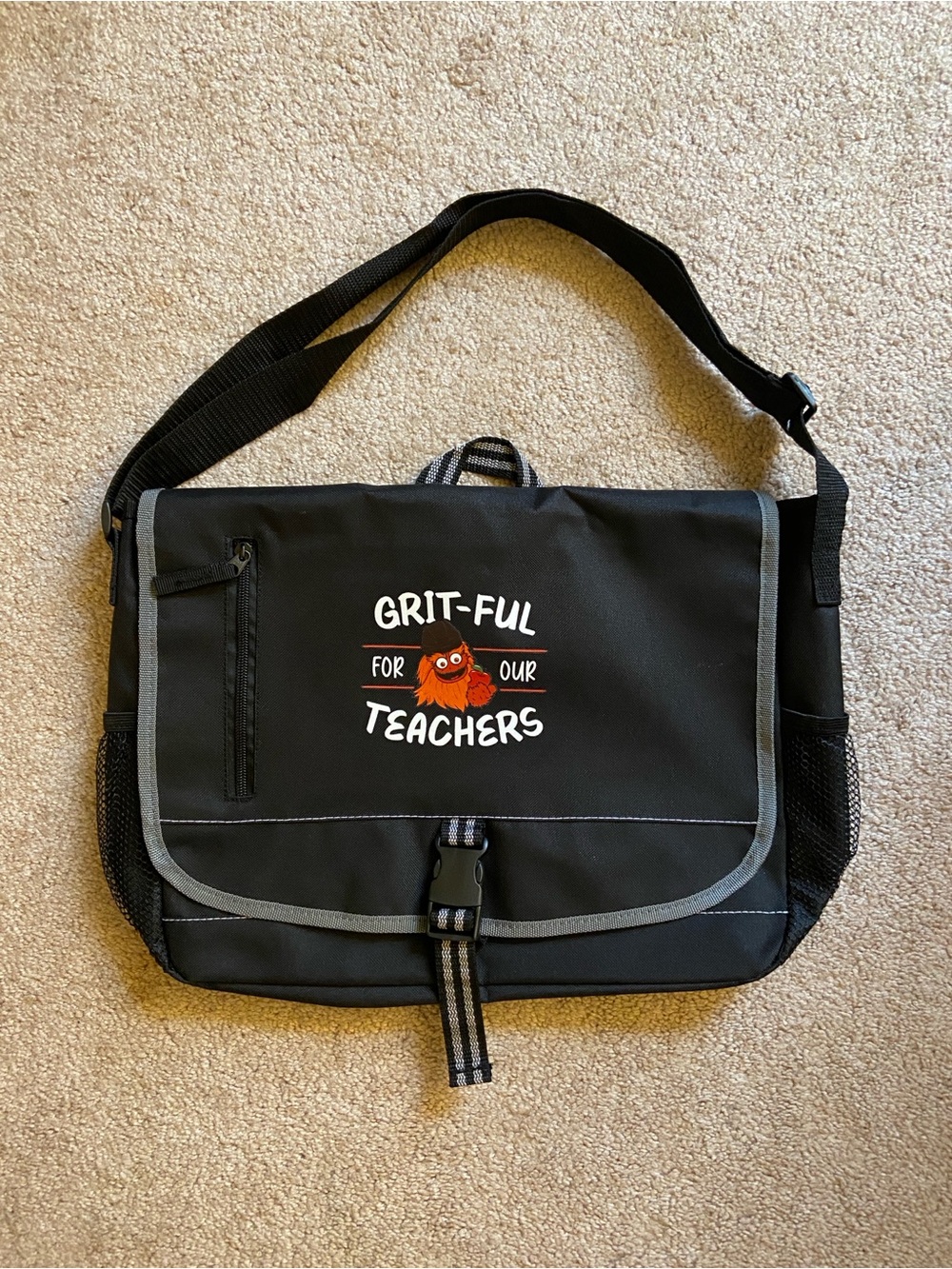 Philadelphia Flyers Gritty Teacher Appreciation Shoulder Bag